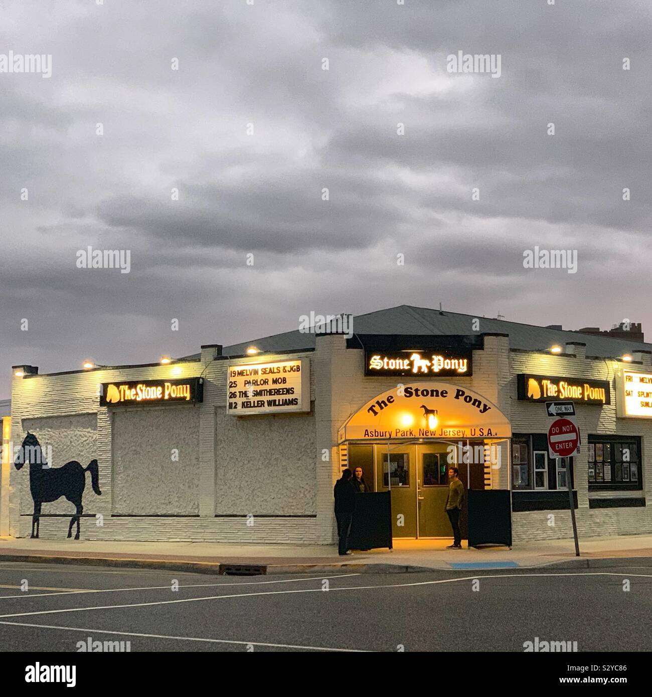 Die Stone Pony, in Asbury Park, Monmouth County, New Jersey, United States Stockfoto