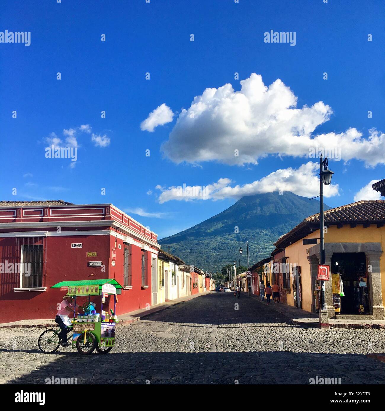 Verträumt Nachmittage in Antigua, Guatemala Stockfoto