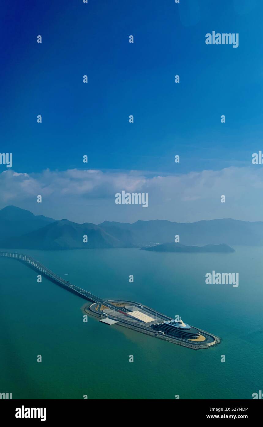 Die Hong Kong Macau Brücke. Stockfoto