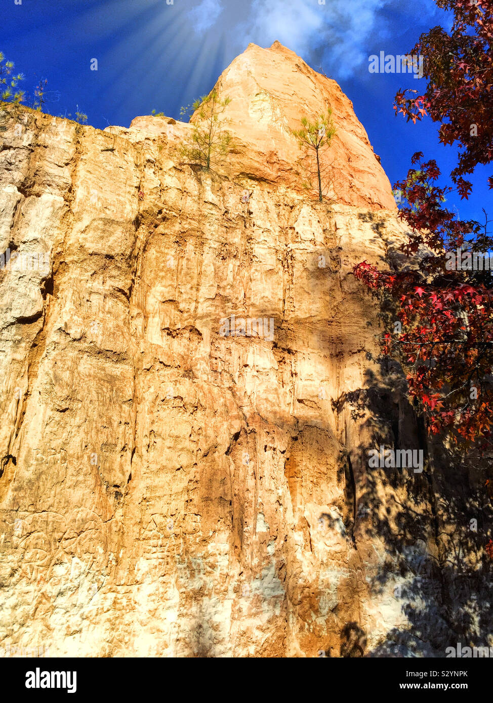 Wenig Grand Canyon an der Vorsehung Canyon State Park in Lumpkin Georgia USA Schuß auf einen schönen Herbst Tag. Stockfoto