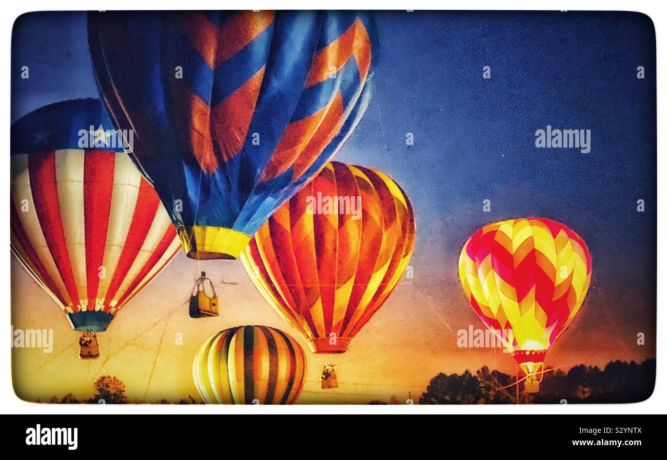 Heißluftballons Stockfoto