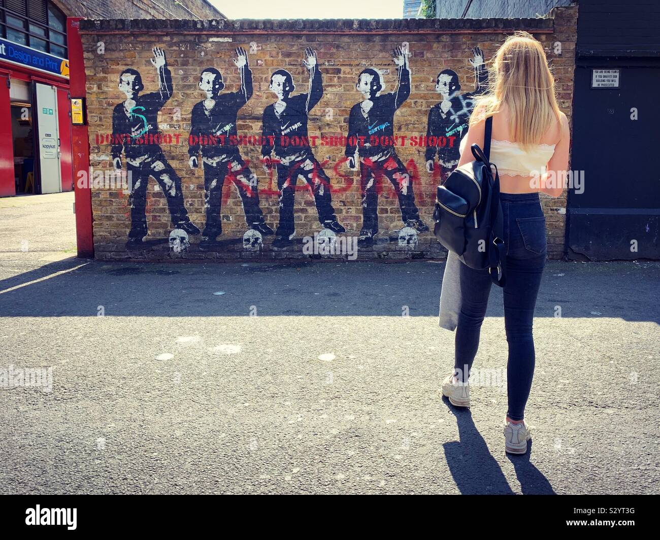Bambi Graffiti, Shoreditch, London Stockfoto
