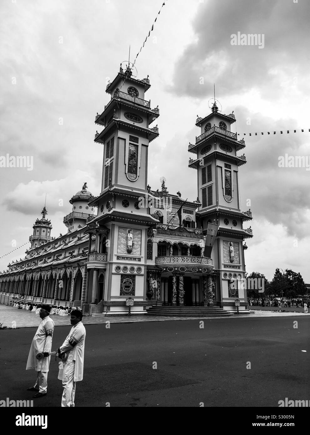 Cao Dai Tempel, Vietnam Stockfoto