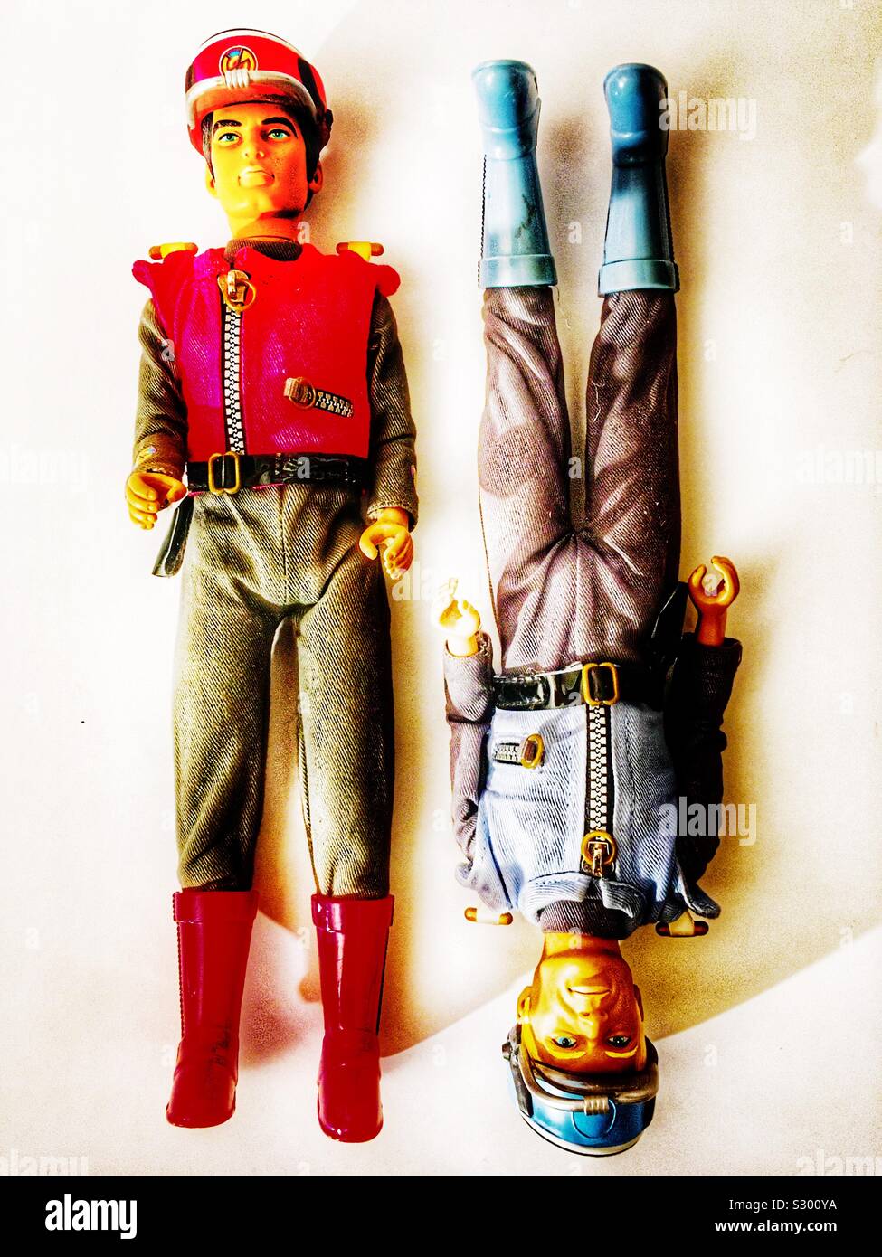 Captain Scarlet und Captain Blue Spektrum Stockfoto