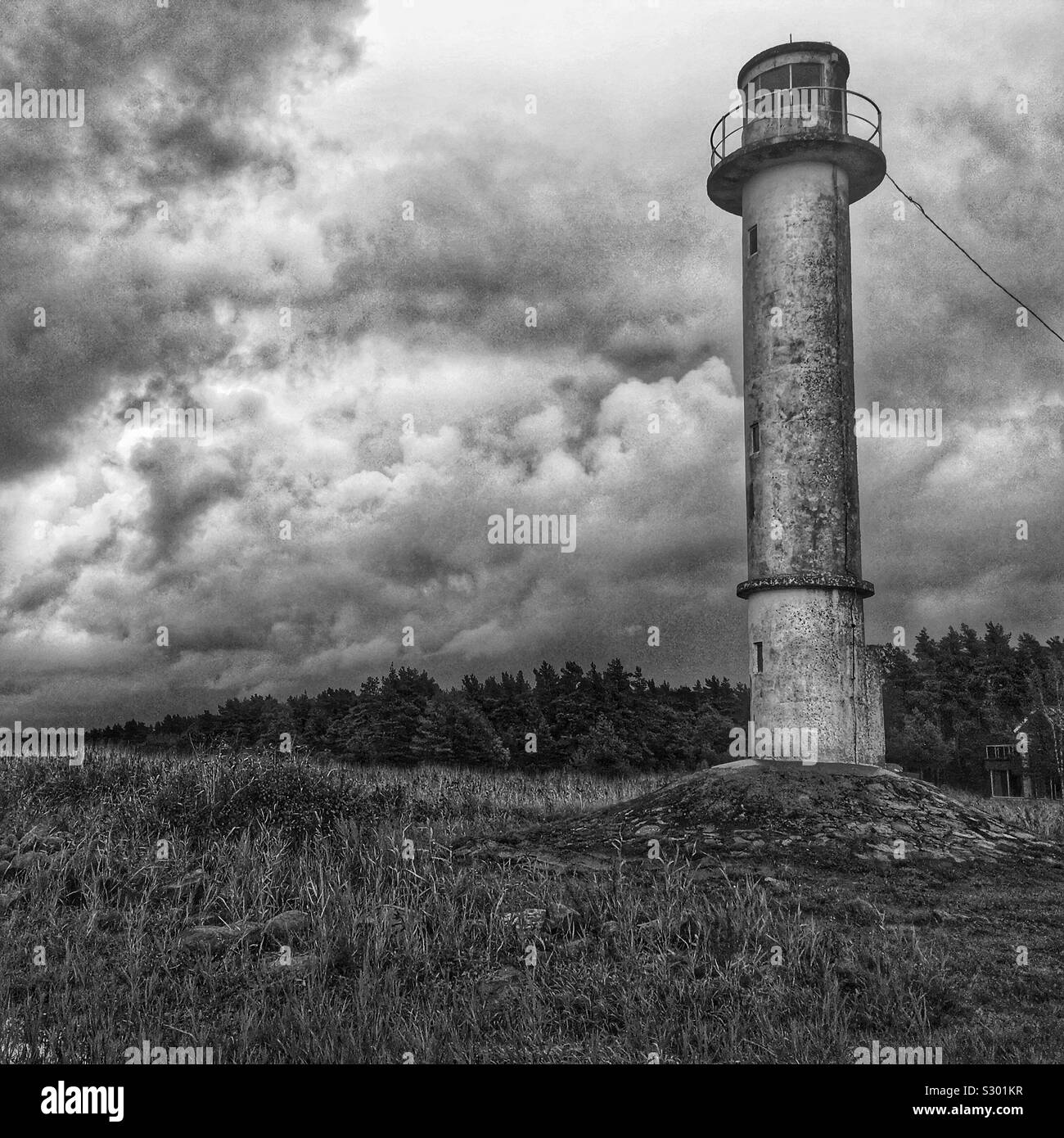 Paralepa alumine Leuchtturm in der Nähe von Haapsalu in Hiiu County, Estland Stockfoto