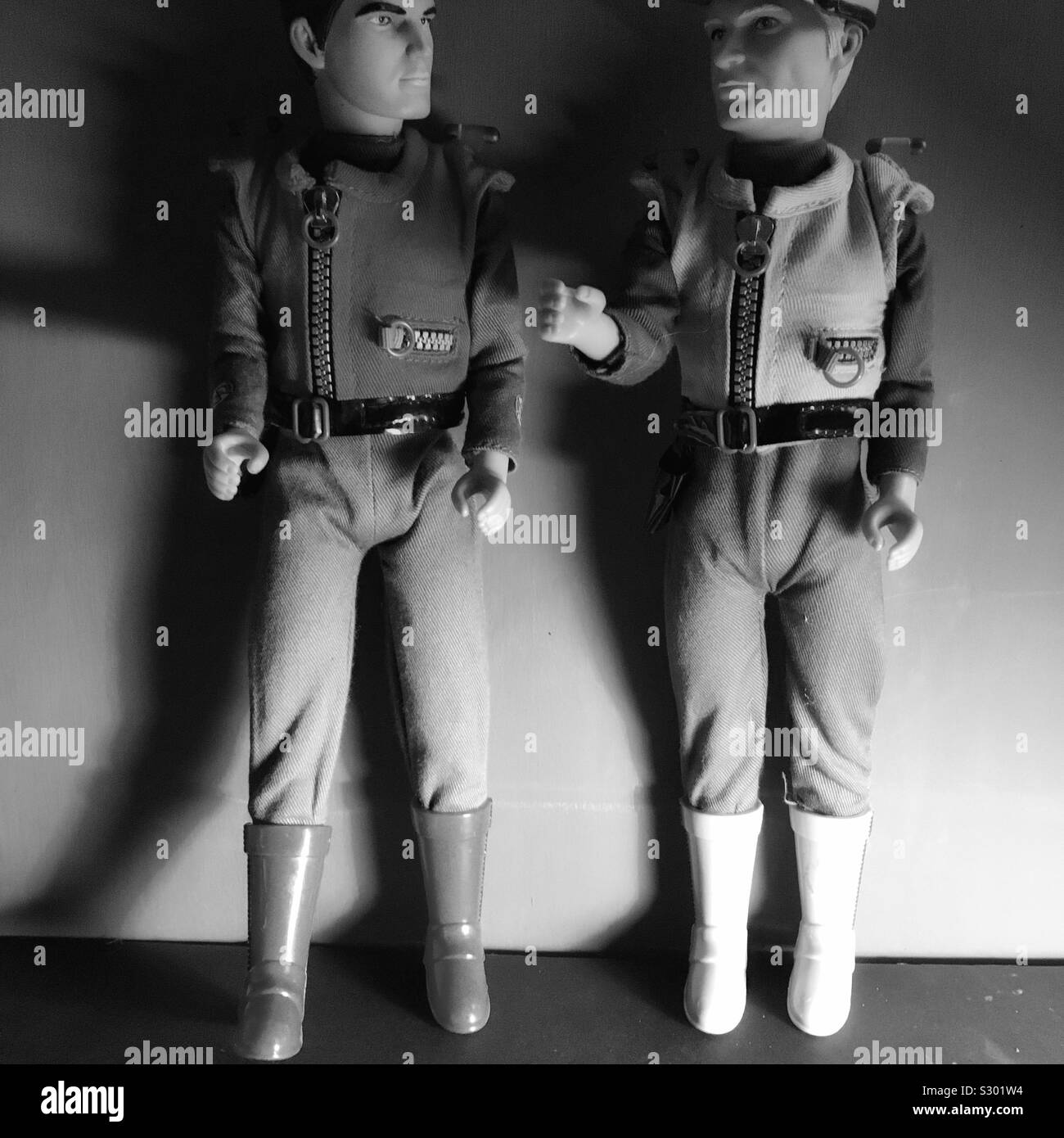 Captain Scarlet und Captain Blue Stockfoto