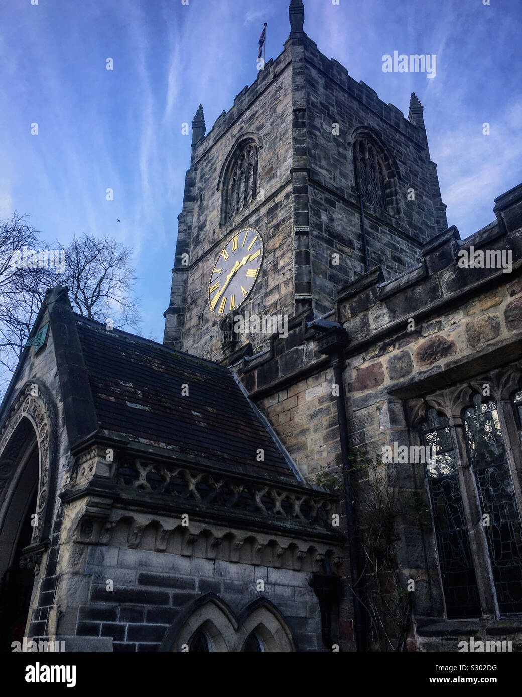 Skipton Kirche der Heiligen Dreifaltigkeit, Yorkshire Stockfoto