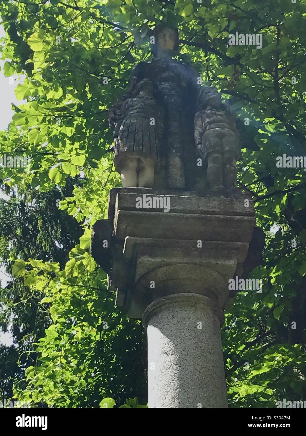 Faschismus Epoche Statue, Norditalien Stockfoto