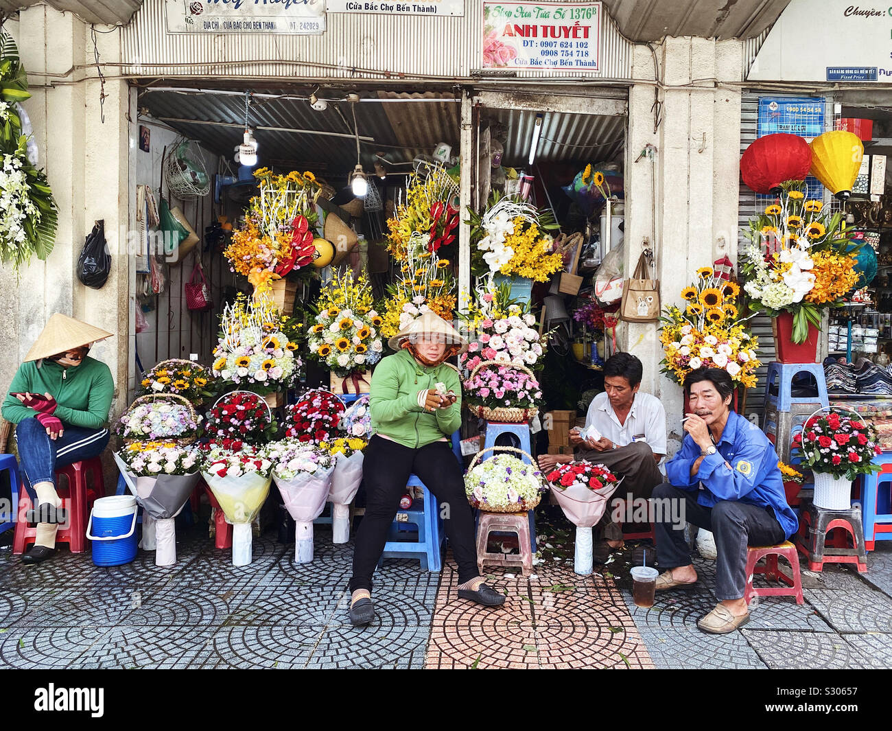 Markt, Ho Chi Minh City Stockfoto