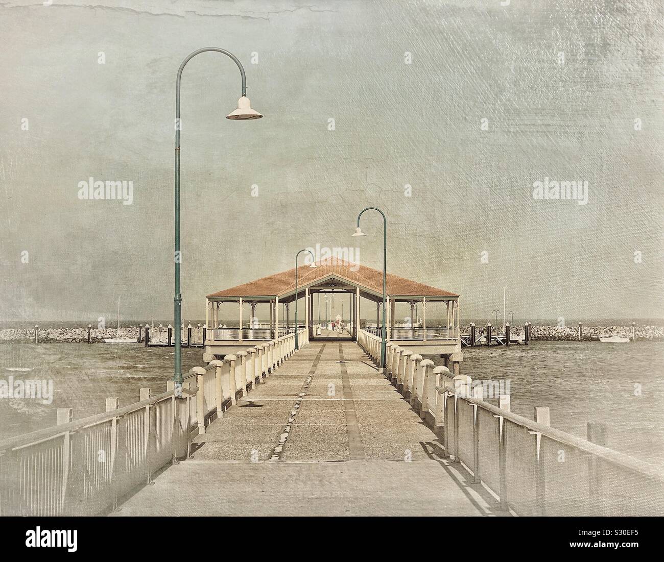 Redcliffe Jetty Moreton Bay Queensland Australische Stockfoto