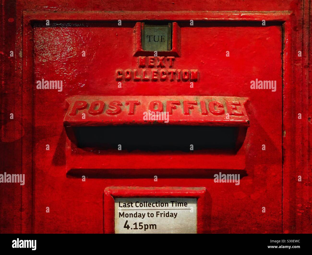 Briefkasten-detail - Smartphone-aufgenommenes Stockfoto