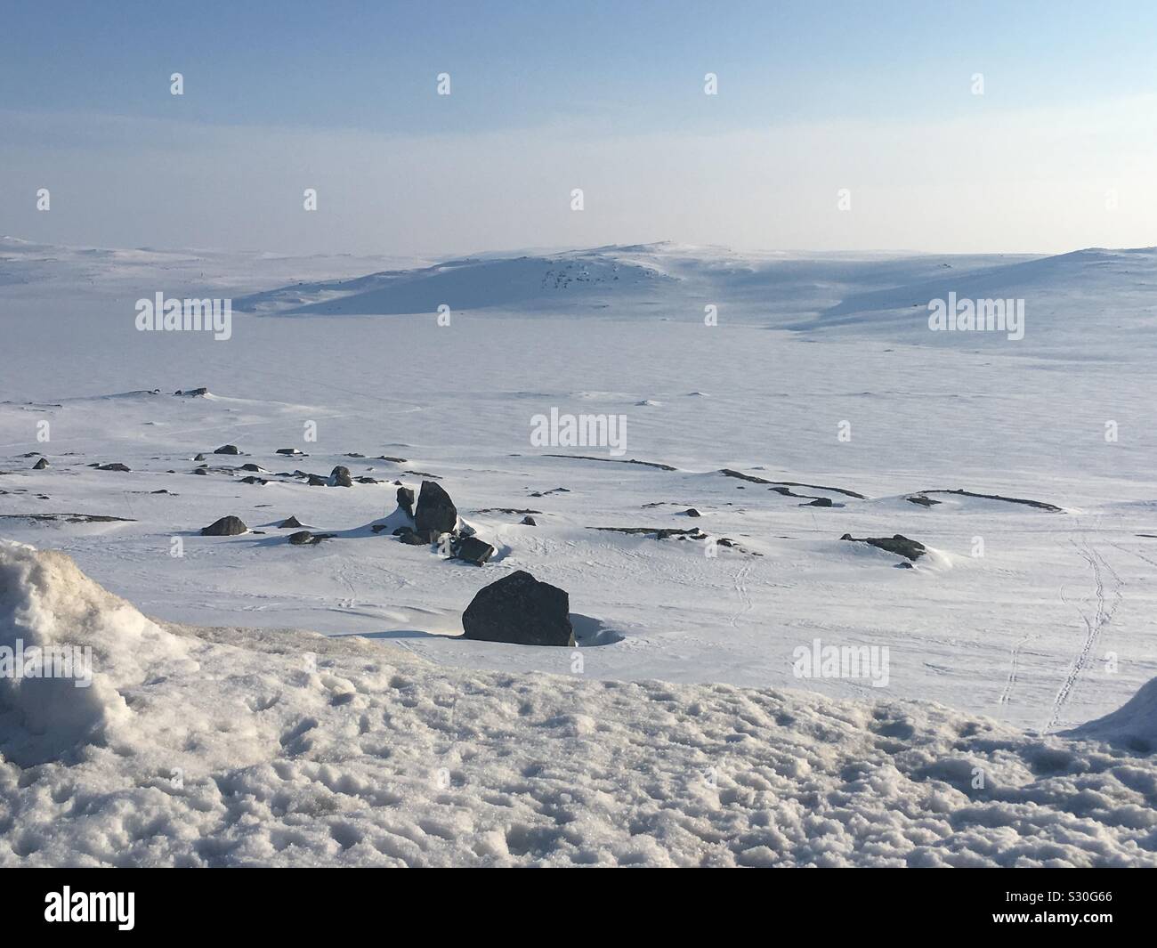 Norwegische winter Wüste Stockfoto
