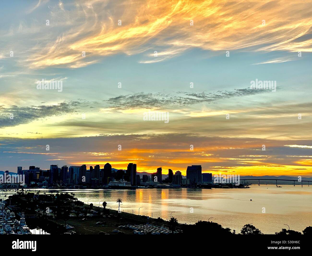 San Diego Sunrise Stockfoto