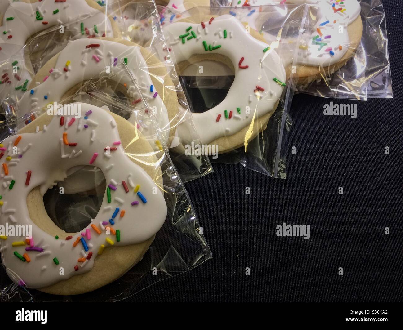 Cookies mit Streusel Stockfoto