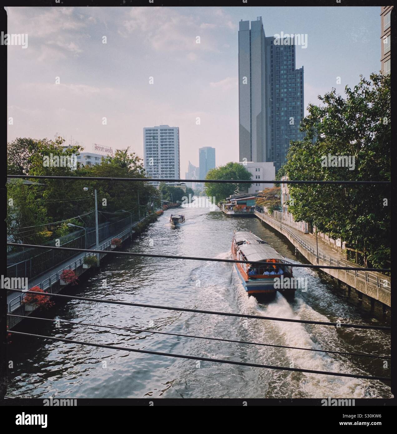 Fluss in Bangkok. Stockfoto