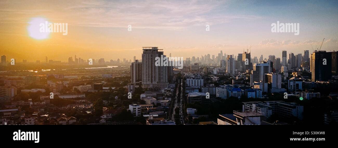 Skyline von Bangkok, Thailand Stockfoto