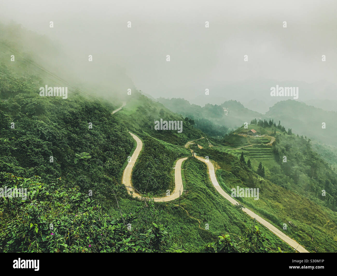 Himmel Tor in Quan Ba, Ha Giang, Vietnam. Stockfoto