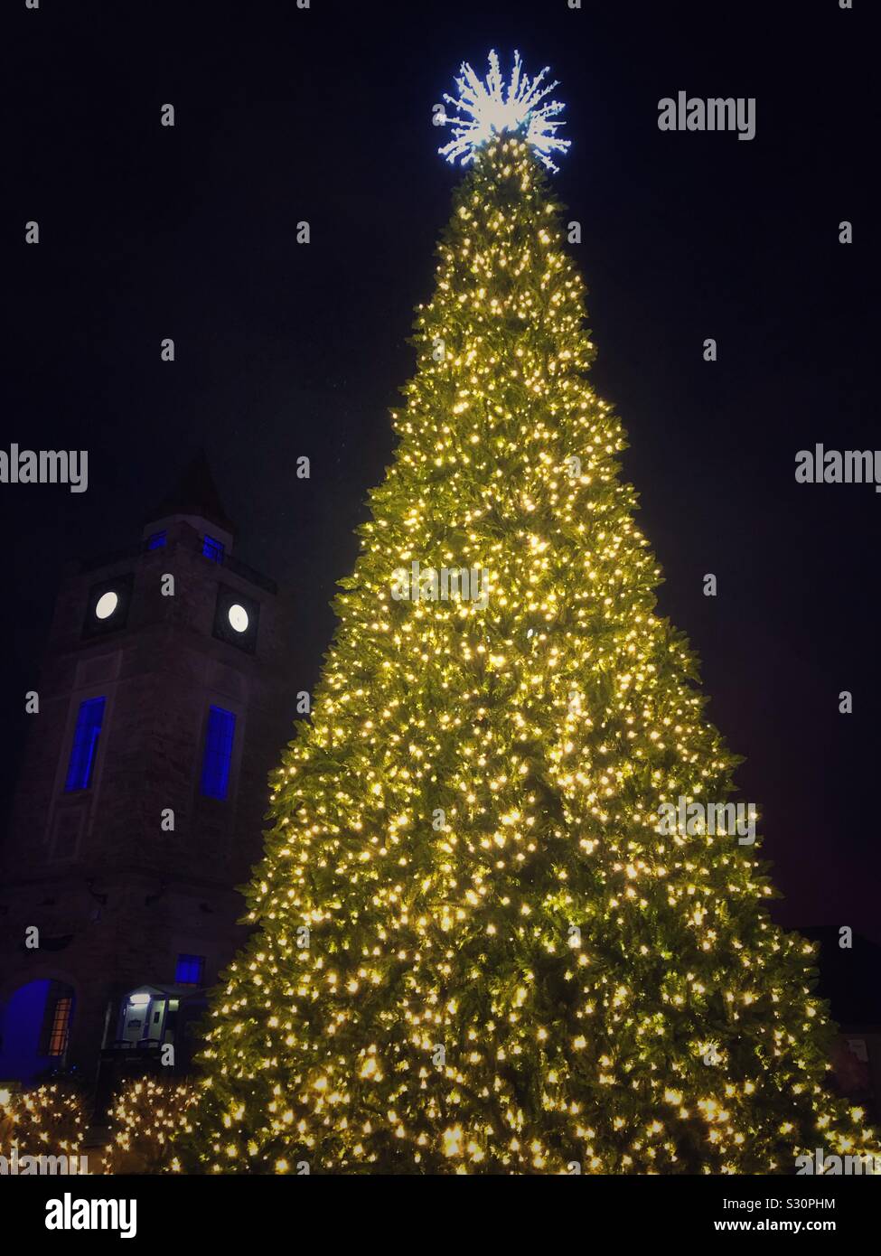 Weihnachten in Niagara Falls, Kanada. Stockfoto