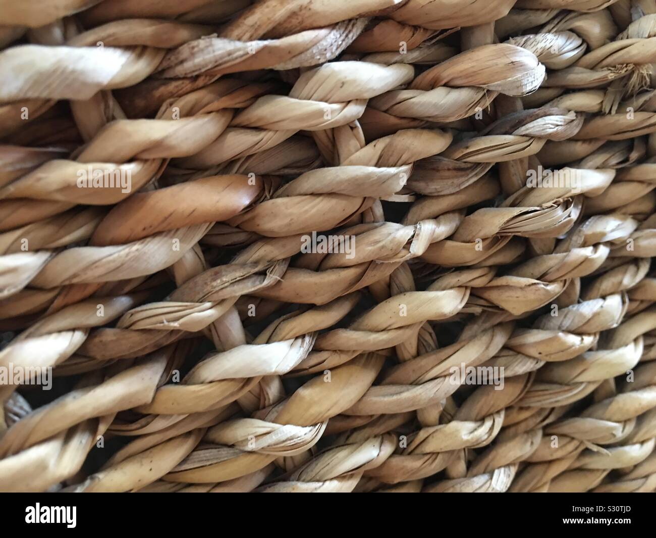 Gewebt Rattan. Stockfoto