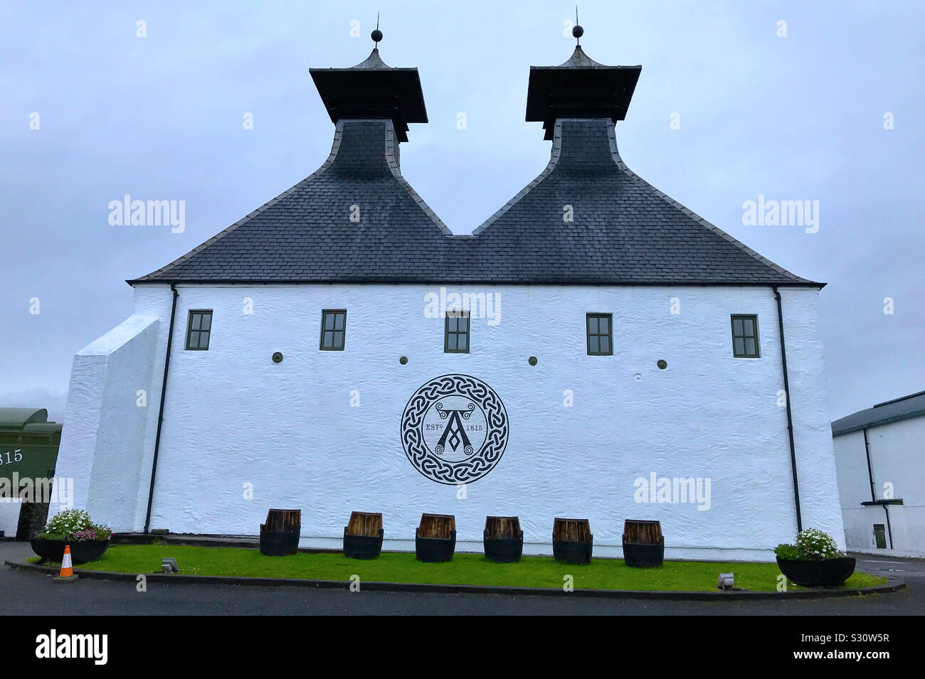 Ardbeg Whisky Distillery Islay, Schottland. Stockfoto