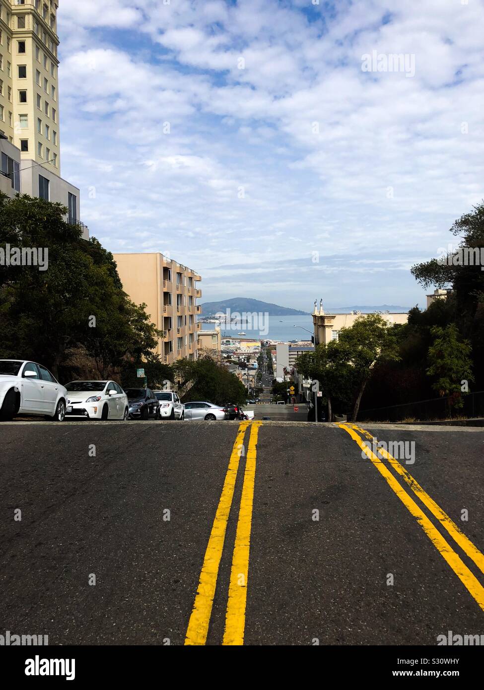 Straße in San Francisco, USA. Stockfoto