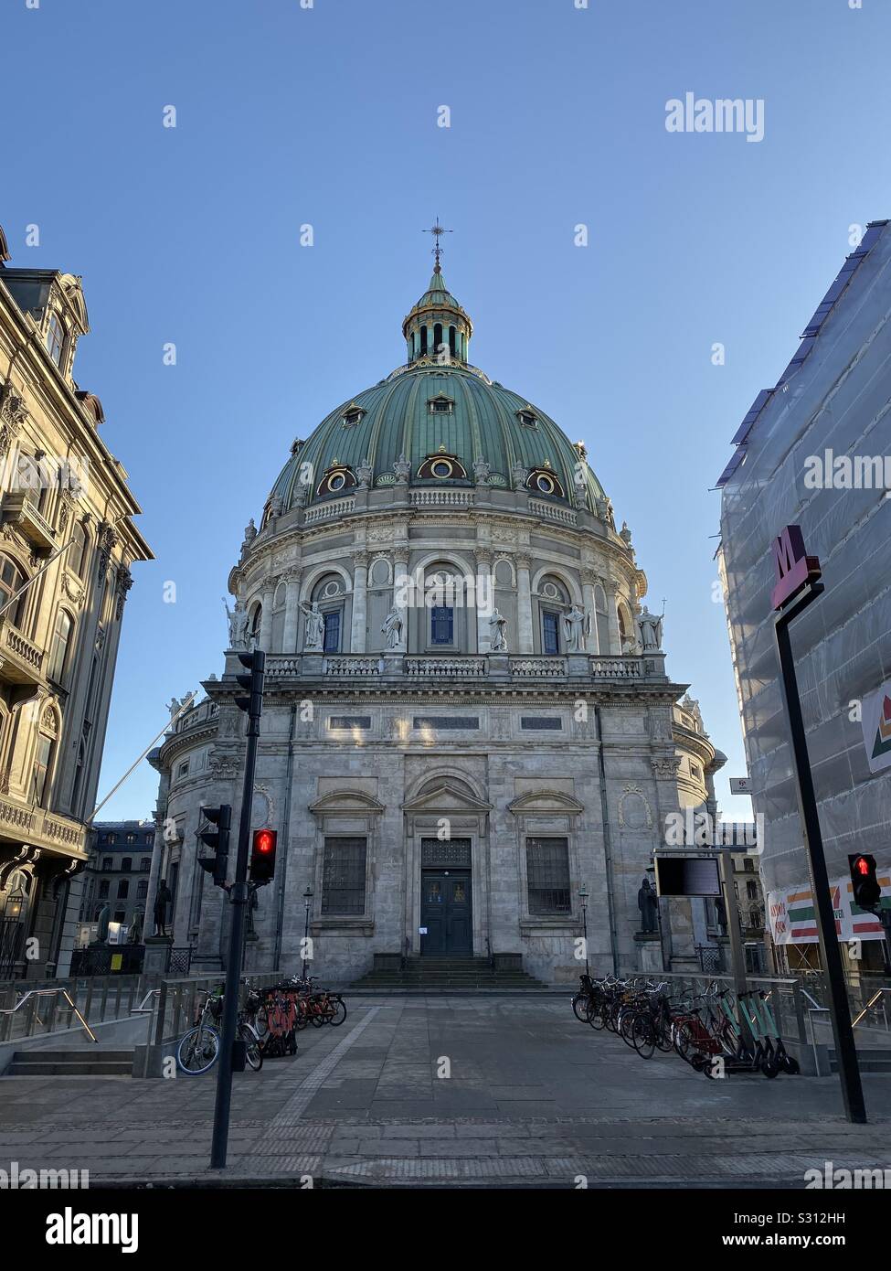 Der Marmor Kirche. Kopenhagen, Dänemark. Stockfoto