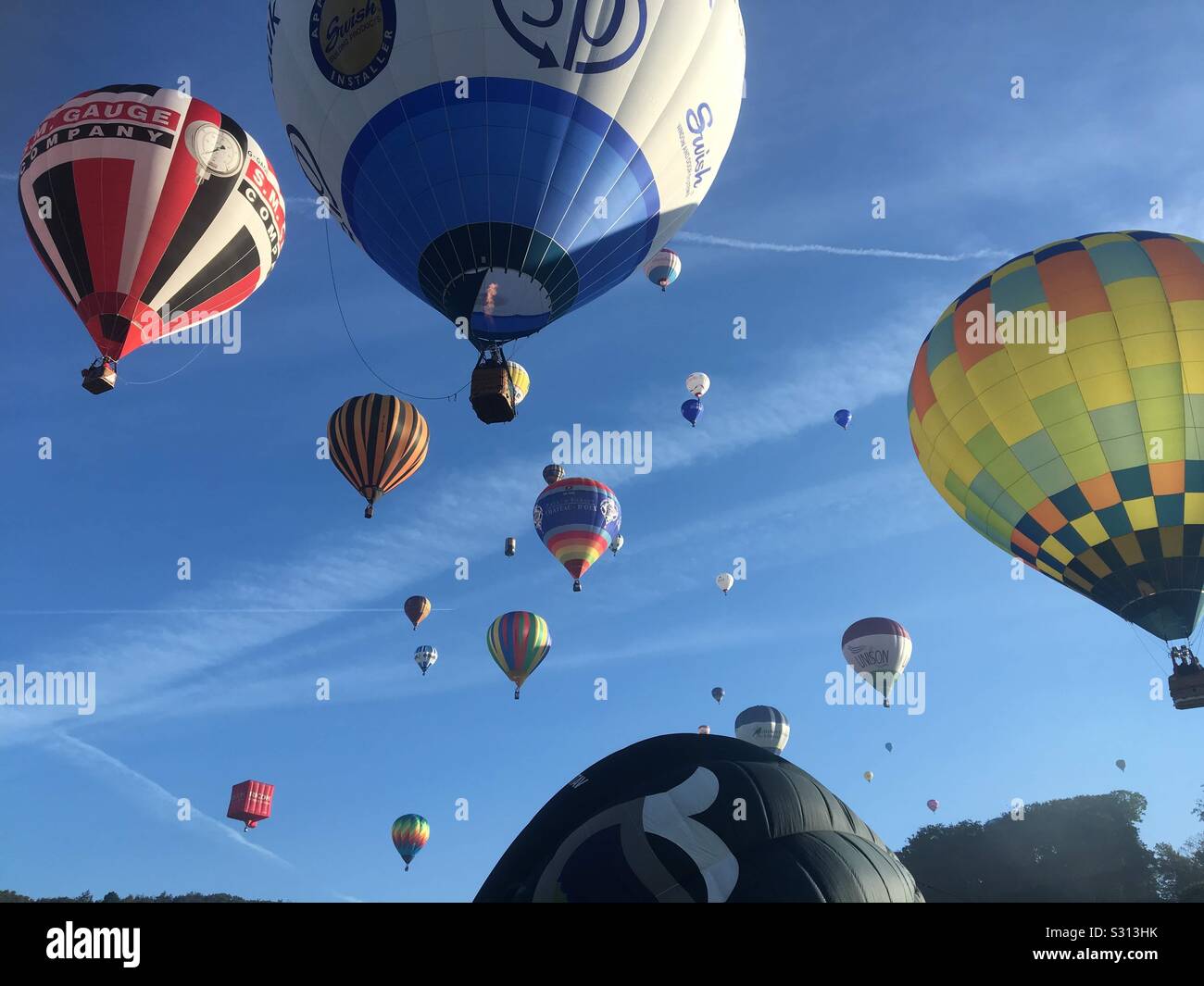 Heißluftballons Stockfoto