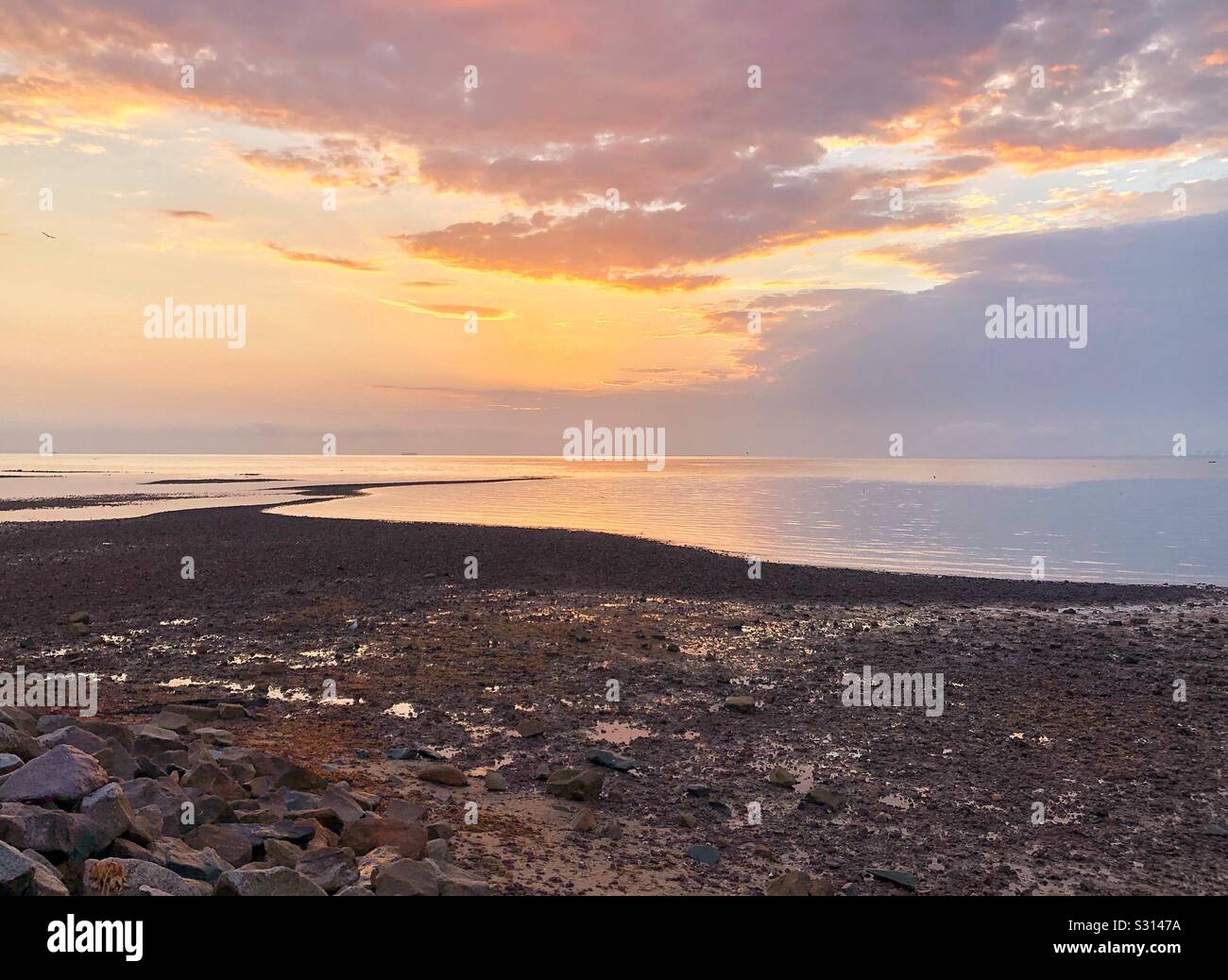 Woody Point Queensland Australien Sunrise Stockfoto
