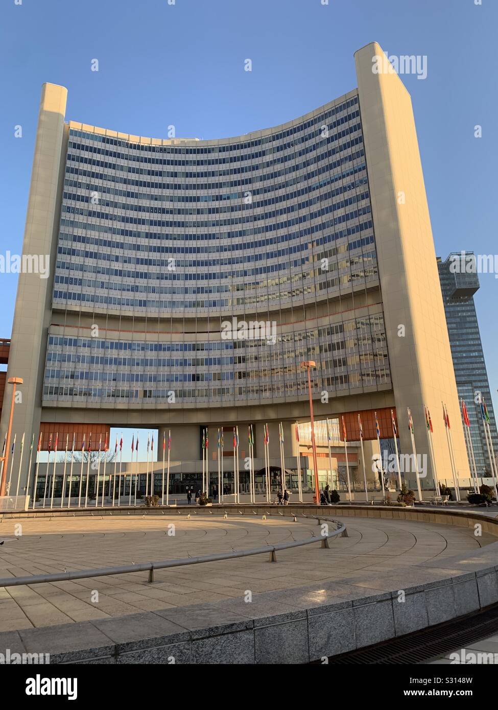 Vienna International Center, International Atomic Energy Agency, Dezember 2019 Stockfoto