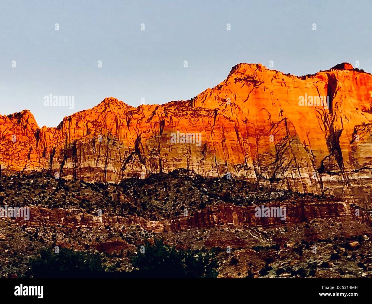 Landschaften von Springdale, Utah, südlich von Zion National Park Stockfoto