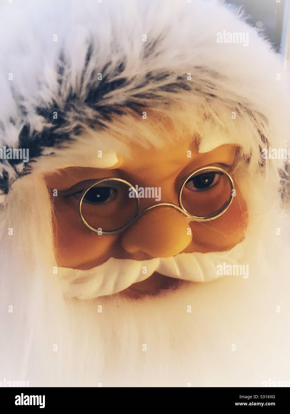 Väter Weihnachten Puppe - Smartphone-aufgenommenes Stockfoto