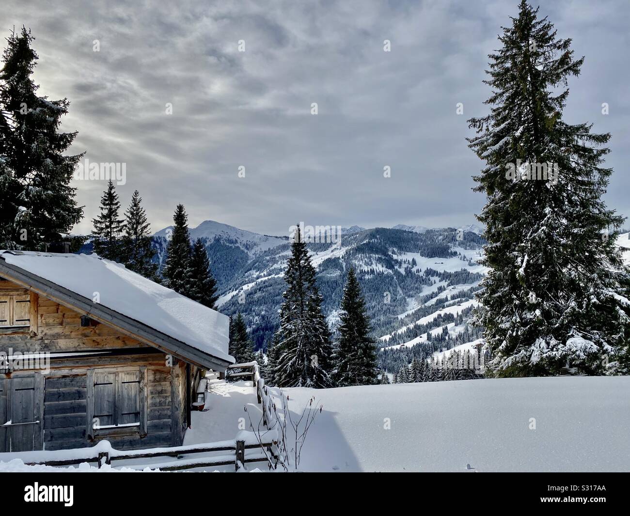 Winter-Kabine Stockfoto