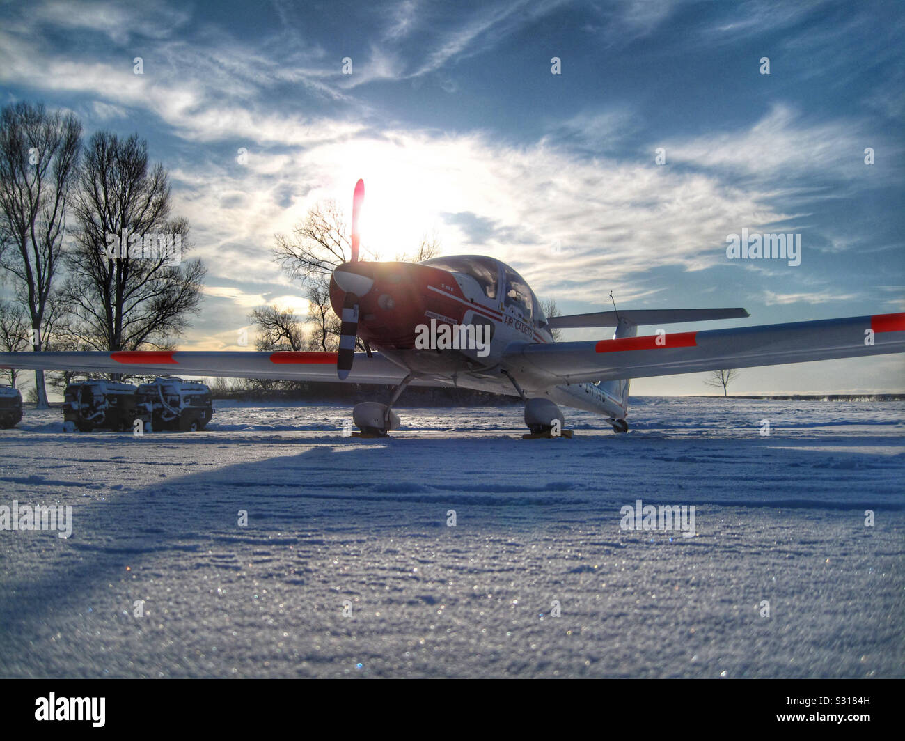 Air Cadet wachsam Motorsegler - Smartphone-aufgenommenes Stockfoto