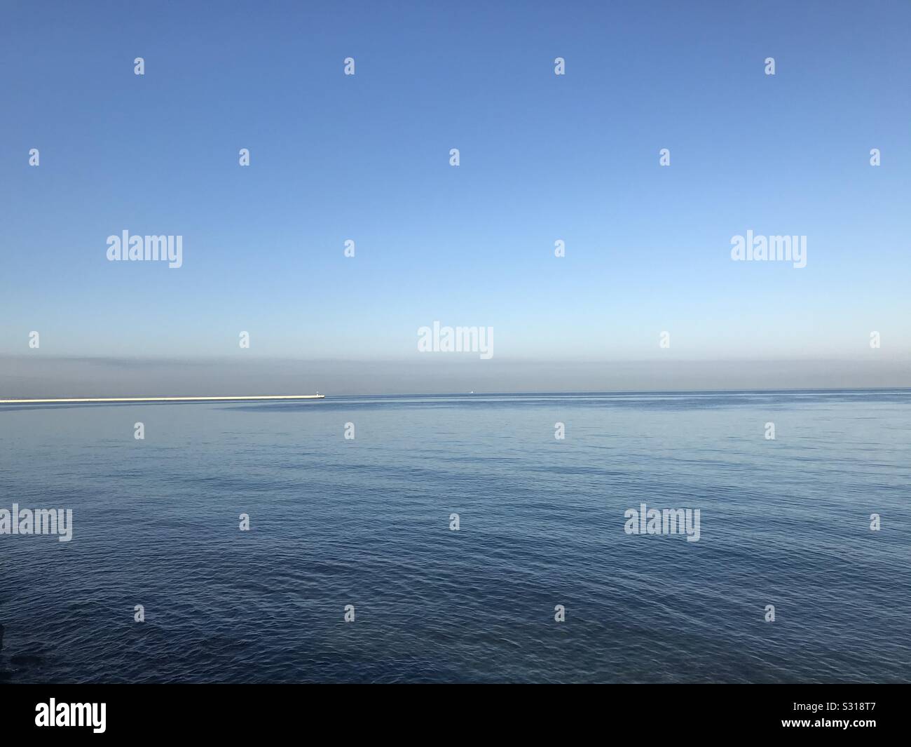 Meerblick Griechenland - Smartphone-aufgenommenes Stockfoto