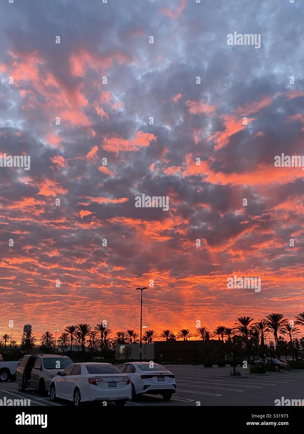 Sonnenuntergang in Kalifornien Stockfoto