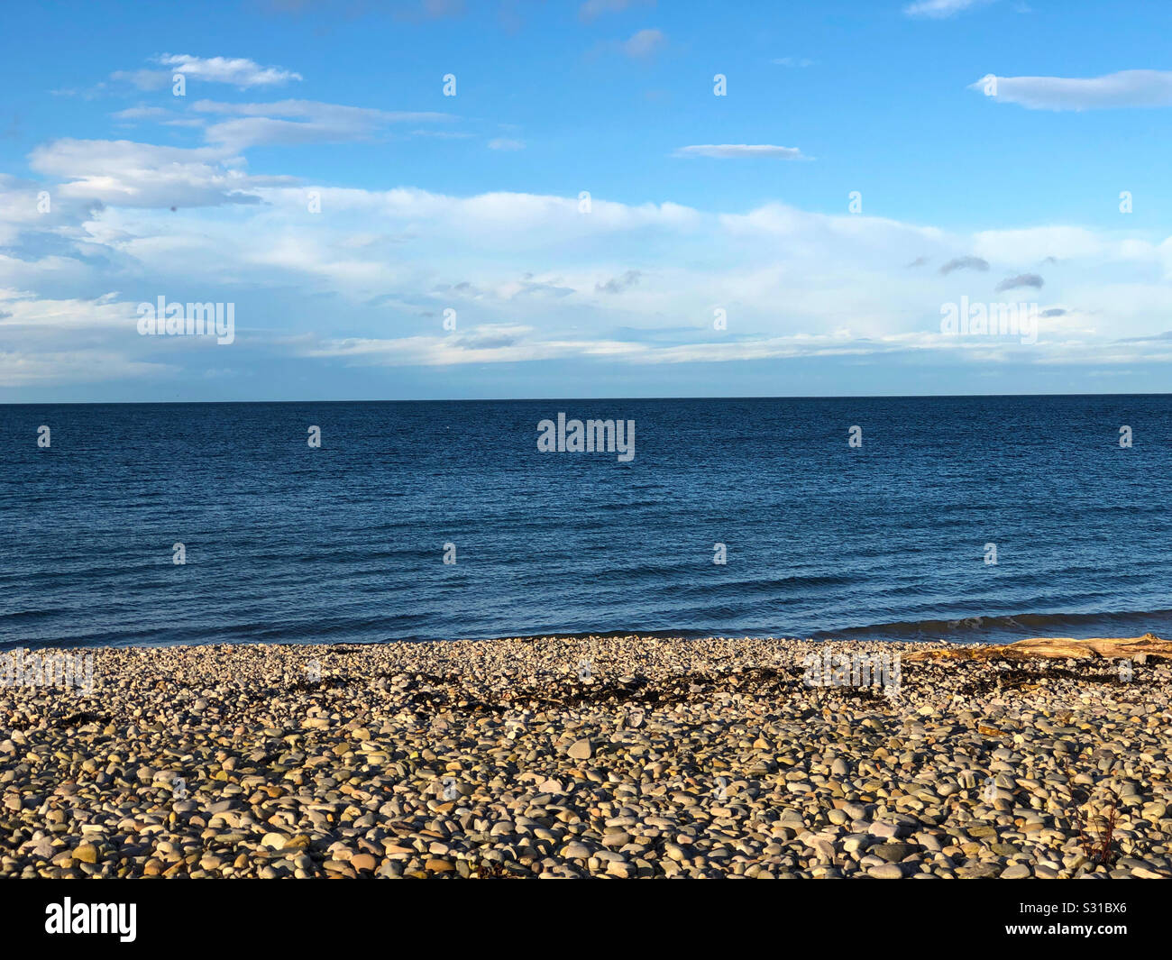 Den Moray Firth bei Strathlene, Buckie, Banffshire (Moray), Schottland, Großbritannien. Stockfoto