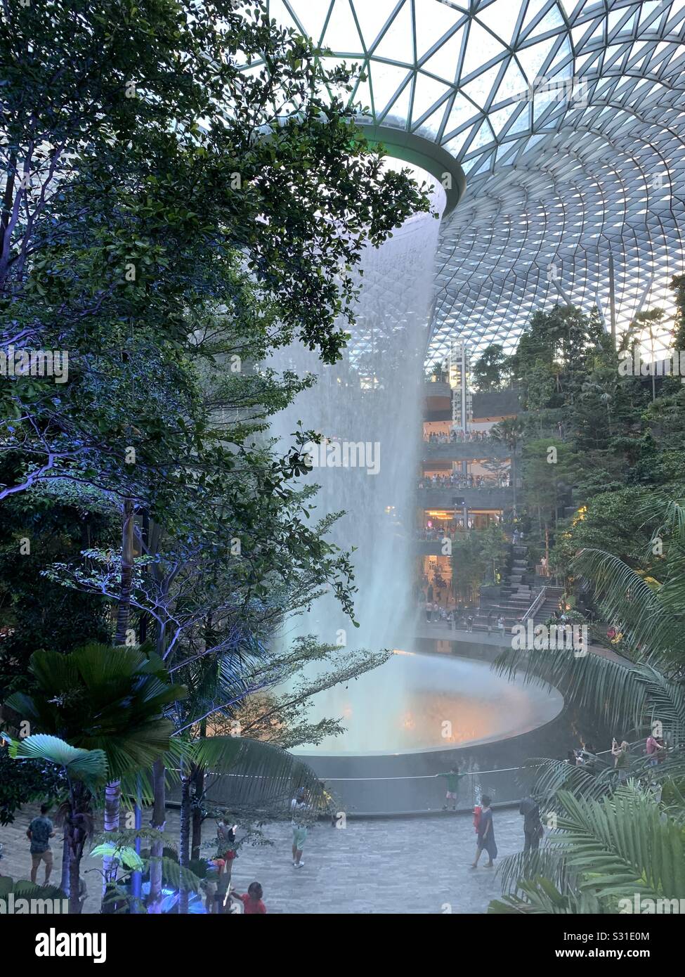 Das Juwel, Singapur - Smartphone-aufgenommenes Stockfoto