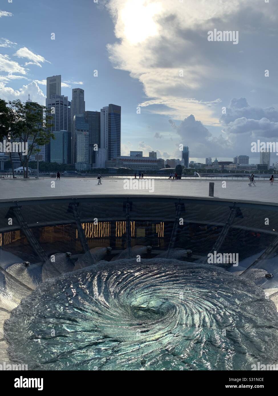 Singapur - Smartphone-aufgenommenes Stockfoto