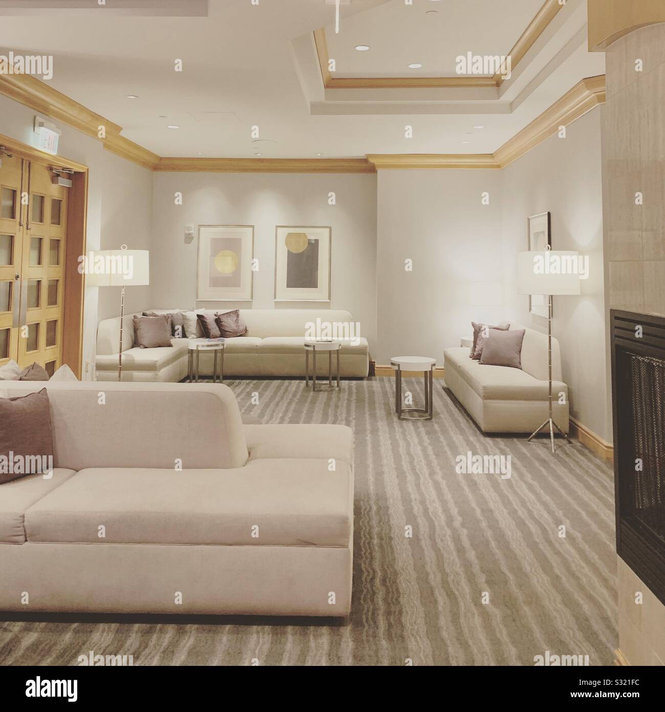 Women's Spa Lounge, Borgata Hotel Casino & Spa, Atlantic City, New Jersey, United States - Smartphone-aufgenommenes Stockfoto