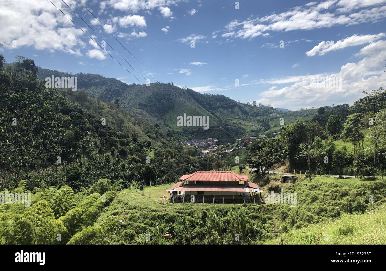 Maravilloso paisaje Colombiano. Stockfoto