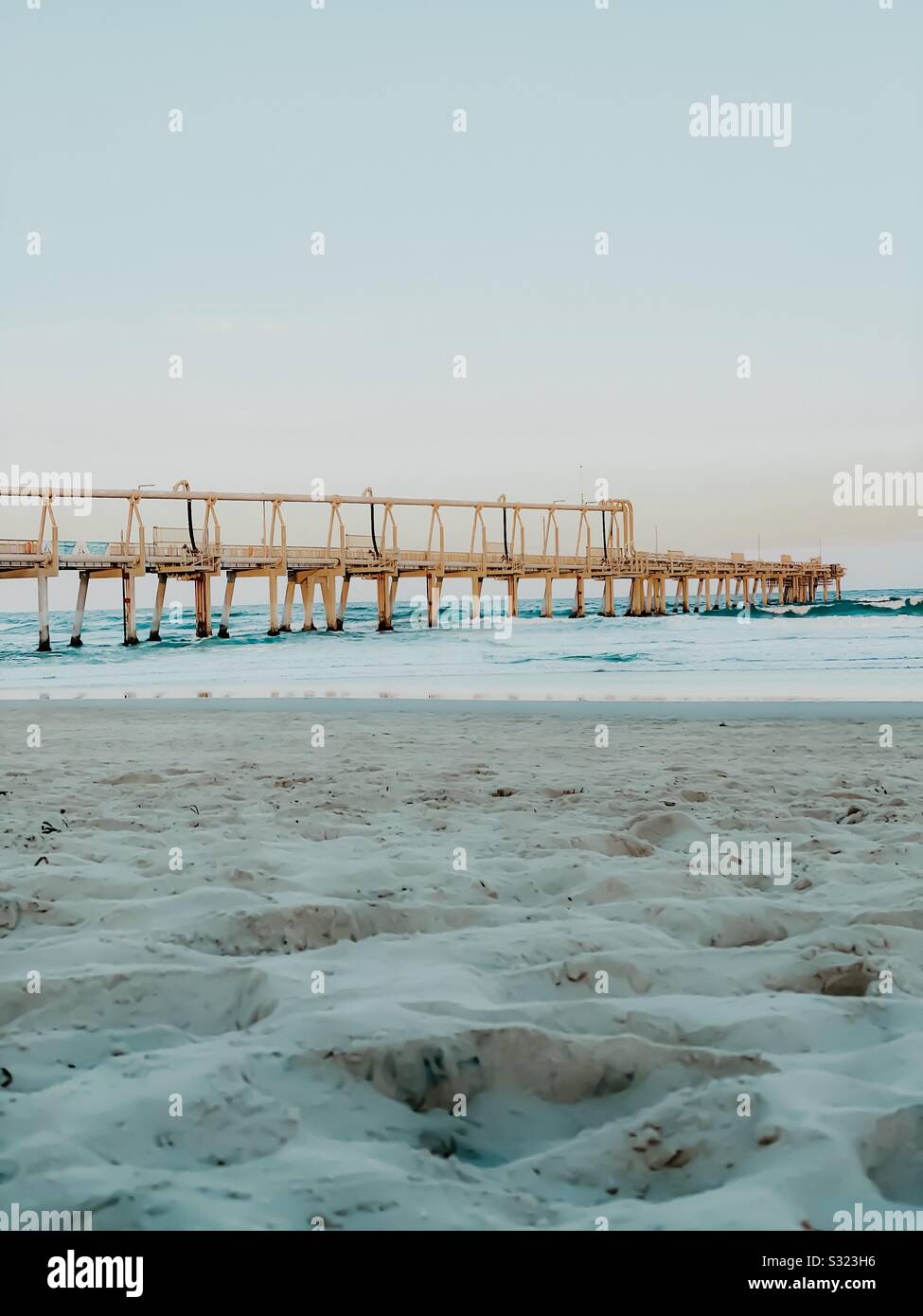 Das Leben ist ein Strand Stockfoto