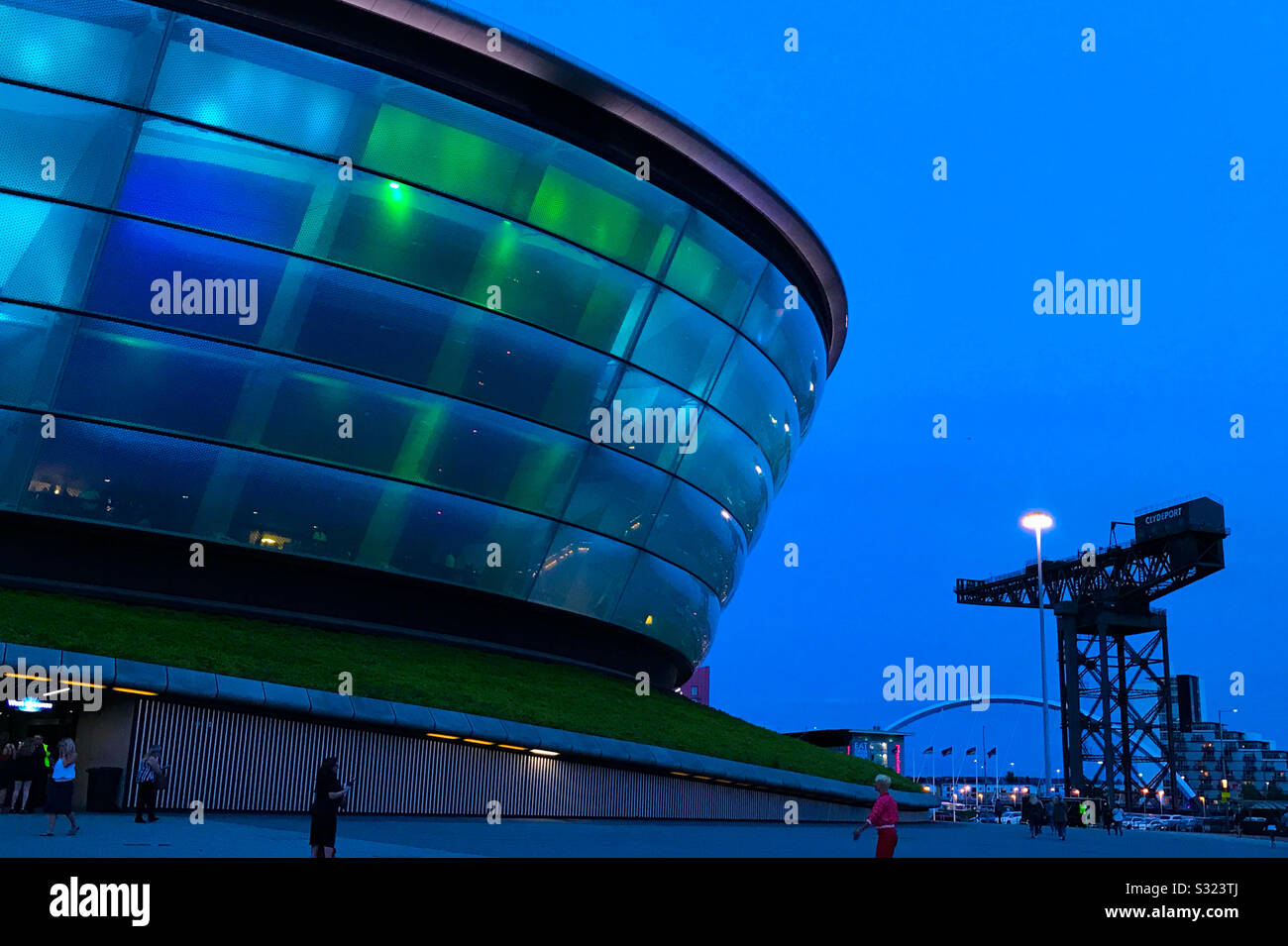 SSE Hydro am Fluss Clyde in Glasgow, Schottland. Stockfoto