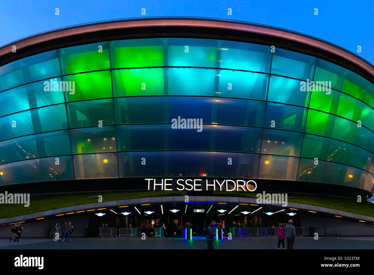 SSE Hydro am Fluss Clyde in Glasgow, Schottland. Stockfoto