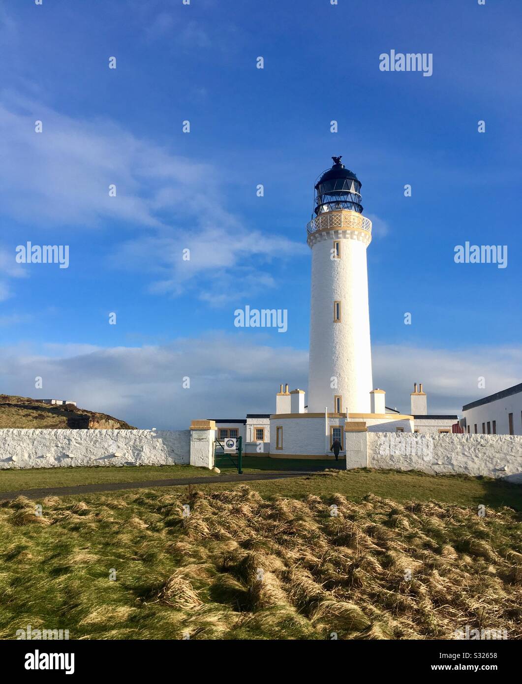 Mull of Galloway Lighthouse von Robert Stevenson, Drummore, Dumfries and Galloway, Schottland Stockfoto