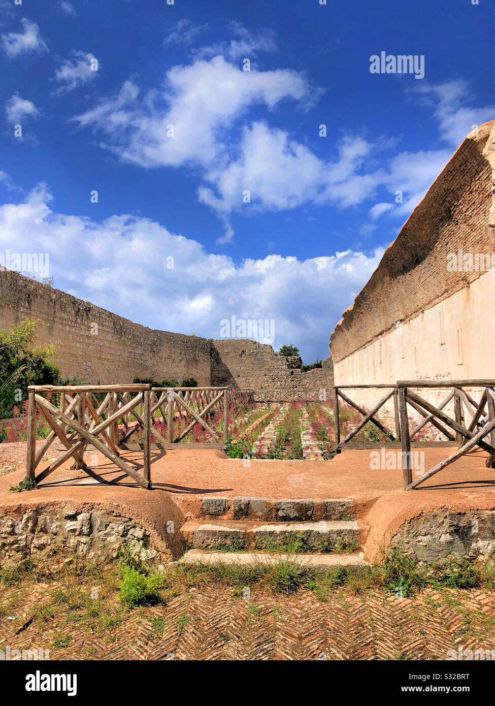 Römische Ruinen, Gaeta, Italien Stockfoto
