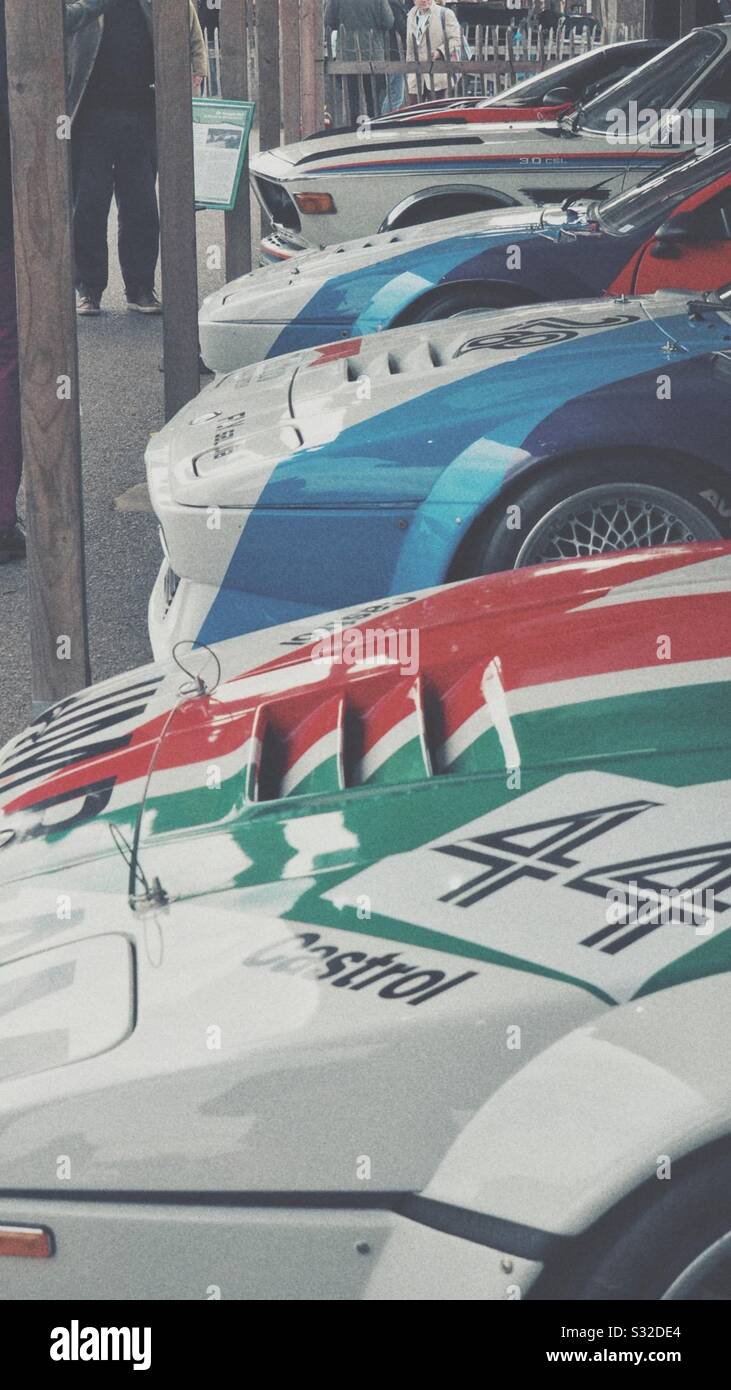 Einige klassische BMWs Stockfoto