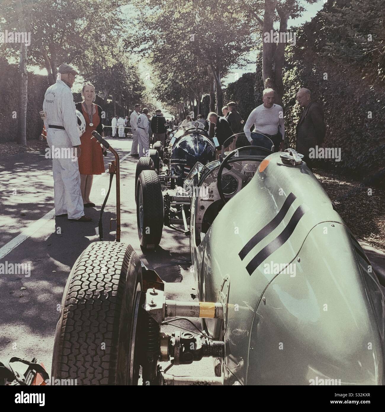 Viel im Goodwood Revival Stockfoto