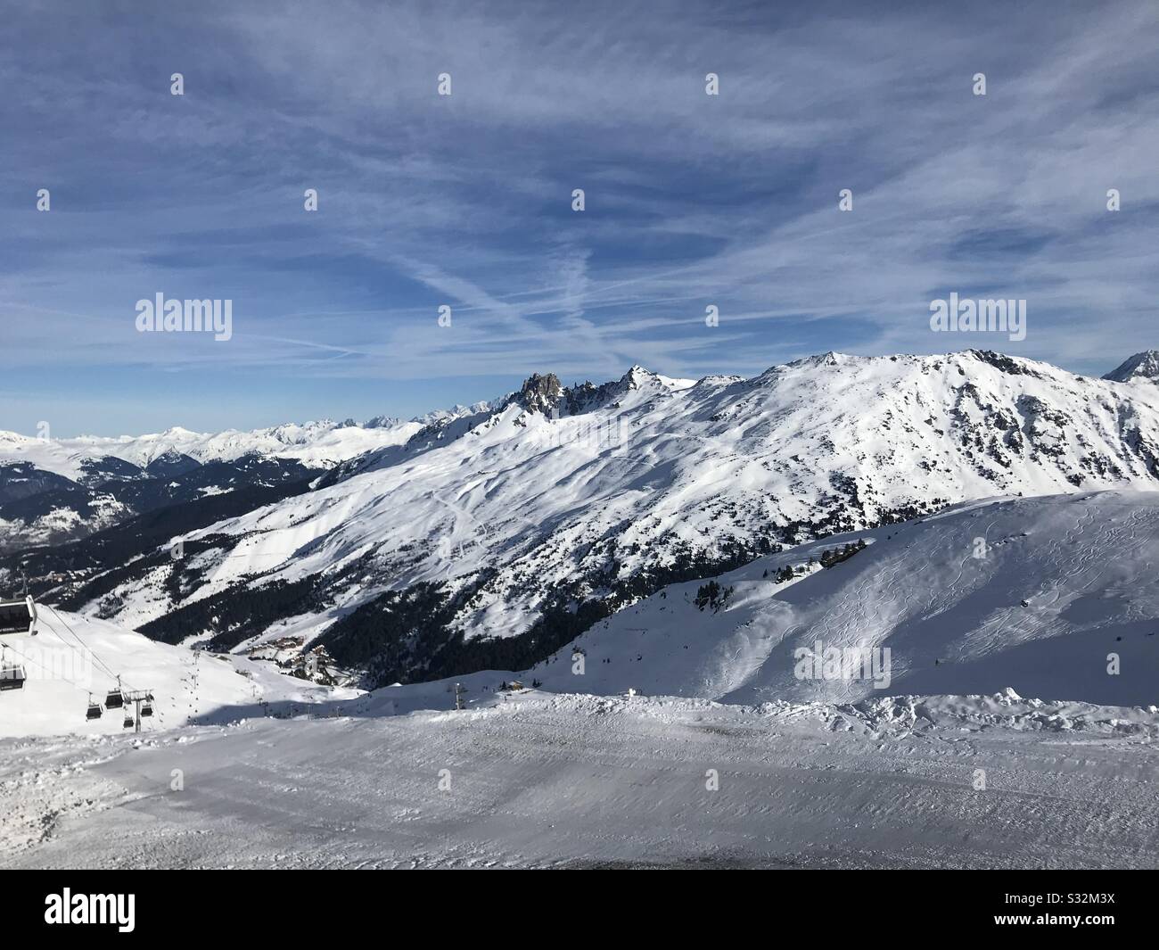 Französische Alpen Stockfoto
