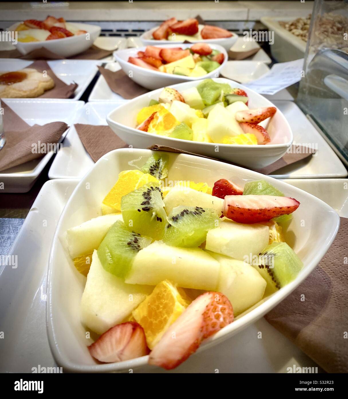 Leckeren Obstsalat Stockfoto