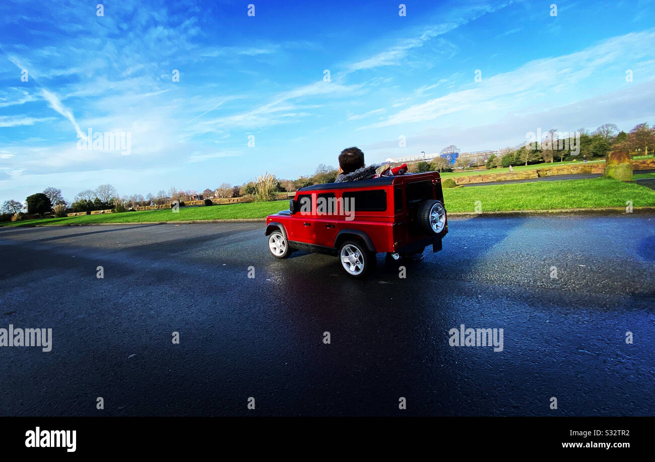 Fahren im Park Stockfoto